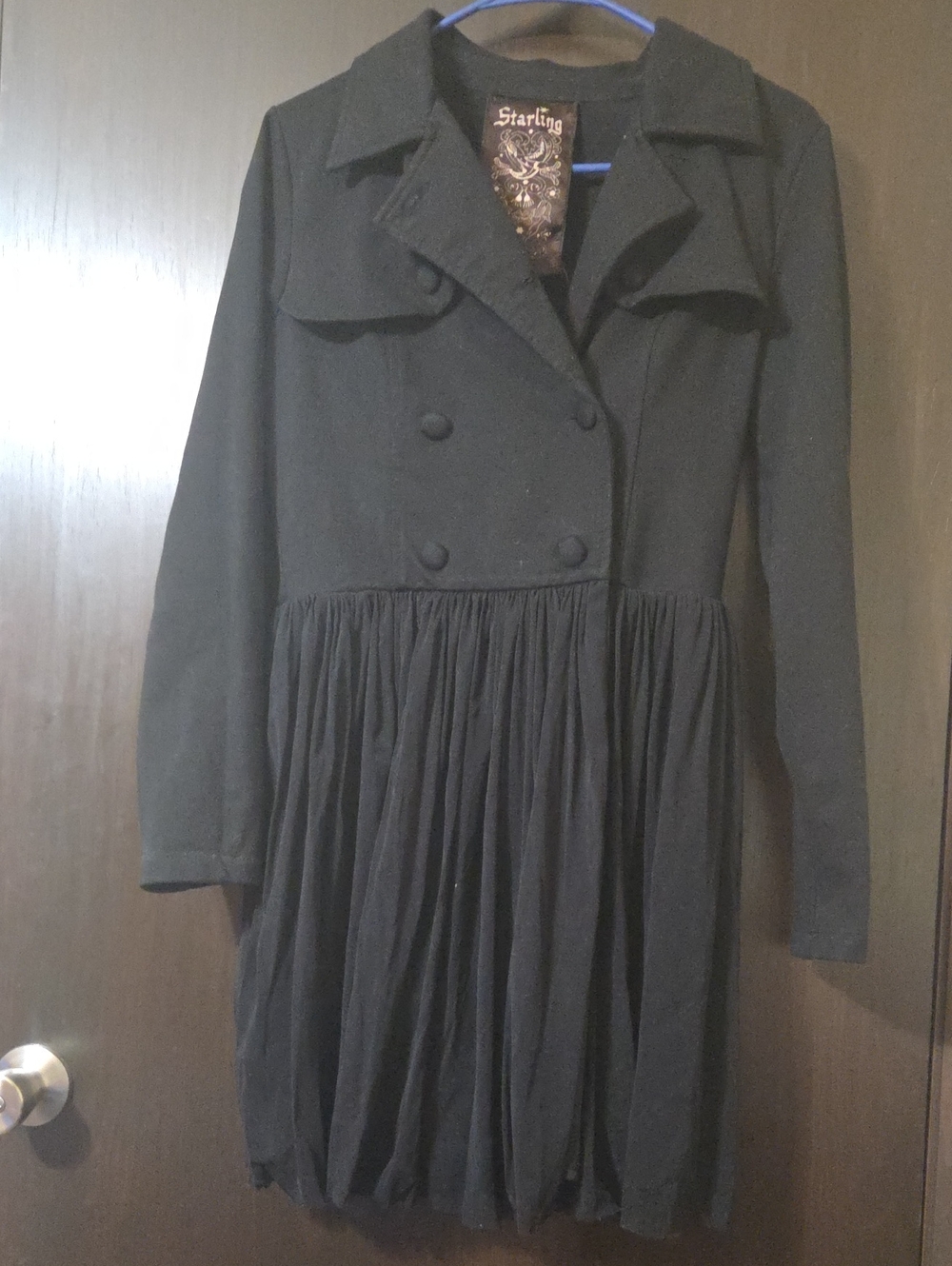 Starling ladies dress black size Large